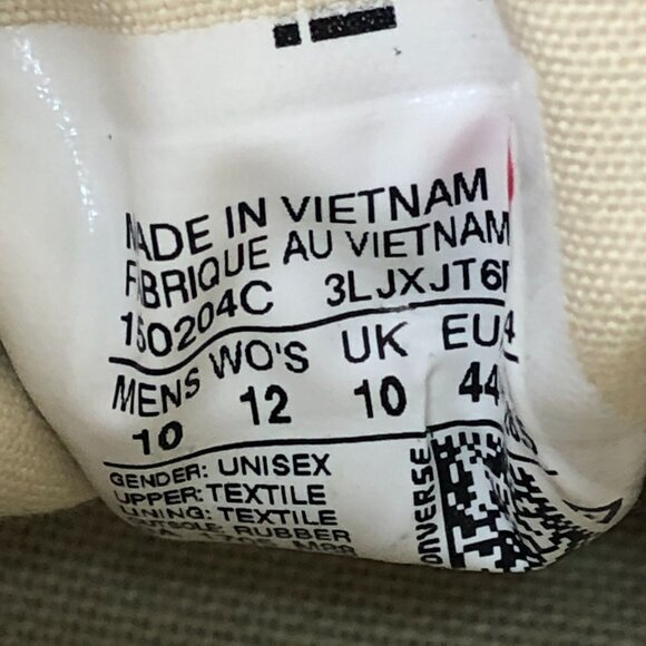 Converse Unisex Size 10M 12W Comme des Garcons PLAY Black High-Top Sneakers - Picture 15 of 15